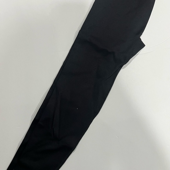 OQQ Workout outfit 2 piece ribbed one shoulder top with high waist leggings - Picture 6 of 6